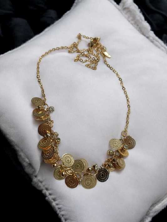 Trendy Gold Plated Coin Charm Bracelet for Women | Boho Style Adjustable Chain Bracelet for Party & Daily Wear